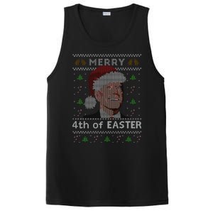 Merry 4th Of Easter Funny Biden Confusion Ugly Christmas PosiCharge Competitor Tank