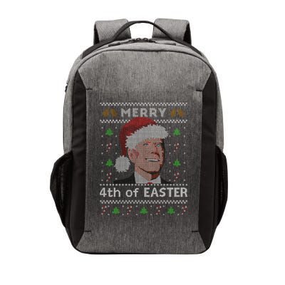Merry 4th Of Easter Funny Biden Confusion Ugly Christmas Vector Backpack