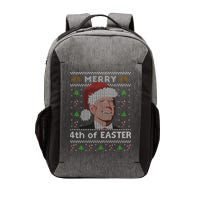 Merry 4th Of Easter Funny Biden Confusion Ugly Christmas Vector Backpack