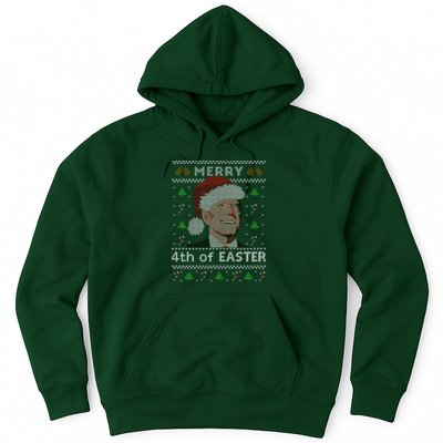 Merry 4th Of Easter Funny Biden Confusion Ugly Christmas Hoodie