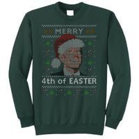 Merry 4th Of Easter Funny Biden Confusion Ugly Christmas Sweatshirt