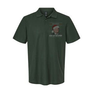 Merry 4th Of Easter Funny Biden Confusion Ugly Christmas Softstyle Adult Sport Polo