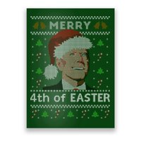 Merry 4th Of Easter Funny Biden Confusion Ugly Christmas Poster