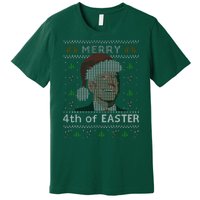 Merry 4th Of Easter Funny Biden Confusion Ugly Christmas Premium T-Shirt