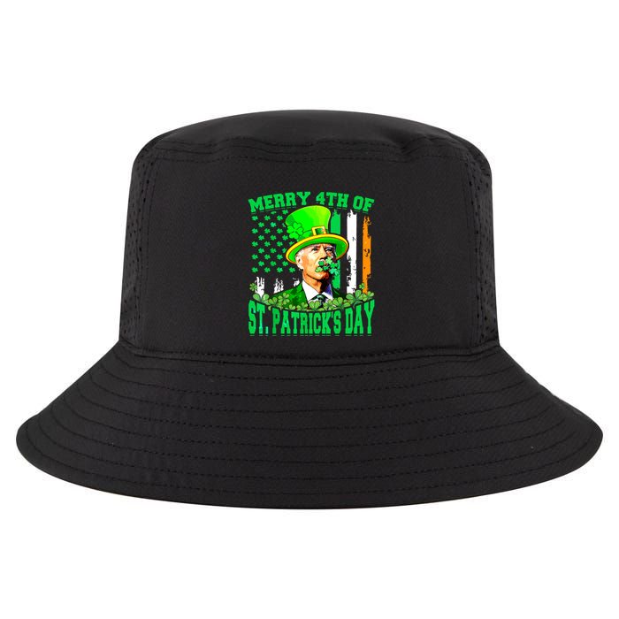 Merry 4th Of St Patricks Day Joe Biden Funny Cool Comfort Performance Bucket Hat