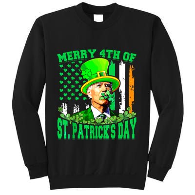 Merry 4th Of St Patricks Day Joe Biden Funny Sweatshirt