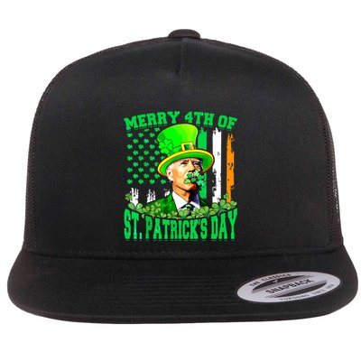 Merry 4th Of St Patricks Day Joe Biden Funny Flatbill Hat