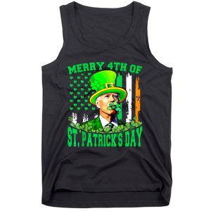 Merry 4th Of St Patricks Day Joe Biden Funny Tank Top