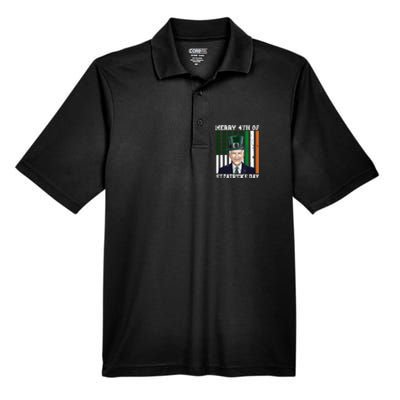 Merry 4th Of Stpatricks Day Joe Biden St Patricks Day Men's Origin Performance Pique Polo