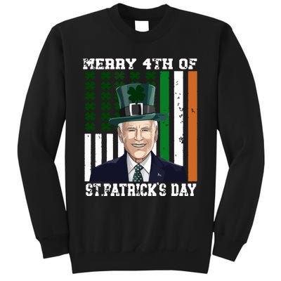 Merry 4th Of Stpatricks Day Joe Biden St Patricks Day Sweatshirt