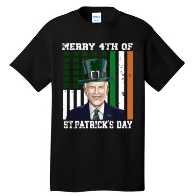 Merry 4th Of Stpatricks Day Joe Biden St Patricks Day Tall T-Shirt