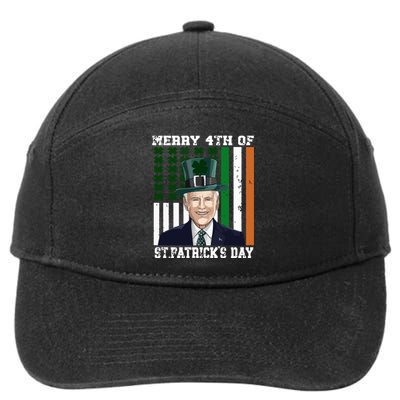 Merry 4th Of Stpatricks Day Joe Biden St Patricks Day 7-Panel Snapback Hat