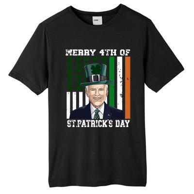 Merry 4th Of Stpatricks Day Joe Biden St Patricks Day Tall Fusion ChromaSoft Performance T-Shirt