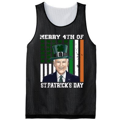 Merry 4th Of Stpatricks Day Joe Biden St Patricks Day Mesh Reversible Basketball Jersey Tank