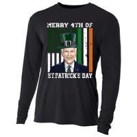 Merry 4th Of Stpatricks Day Joe Biden St Patricks Day Cooling Performance Long Sleeve Crew