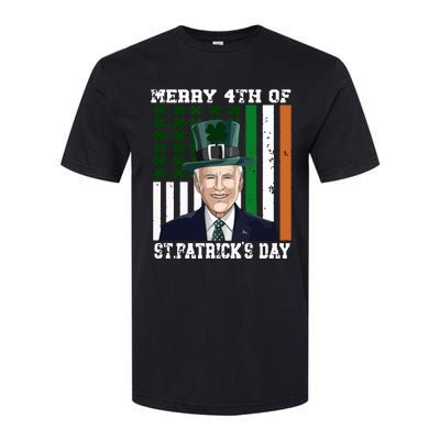 Merry 4th Of Stpatricks Day Joe Biden St Patricks Day Softstyle CVC T-Shirt