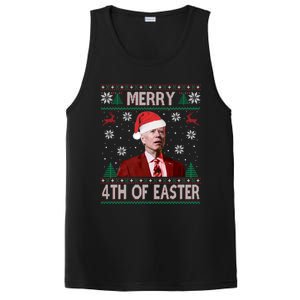 Merry 4th Of Easter Funny Joe Biden Christmas Ugly Sweater Great Gift PosiCharge Competitor Tank