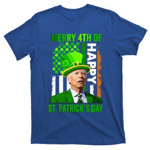 Merry 4th Of St PatrickS Day Funny Joe Biden Leprechaun Hat Gift T-Shirt