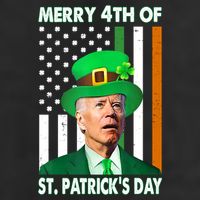 Merry 4th Of St Patrick's Day Confused Joe Biden Funny Cool Comfort Performance Bucket Hat