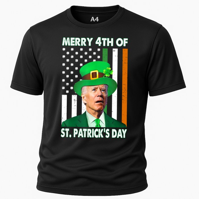 Merry 4th Of St Patrick's Day Confused Joe Biden Funny Performance Shirt