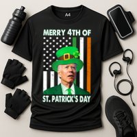 Merry 4th Of St Patrick's Day Confused Joe Biden Funny Performance Shirt