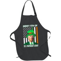 Merry 4th Of St Patrick's Day Confused Joe Biden Funny Apron