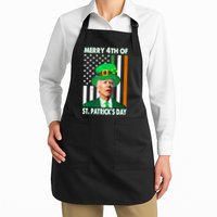 Merry 4th Of St Patrick's Day Confused Joe Biden Funny Apron