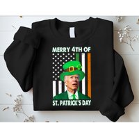 Merry 4th Of St Patrick's Day Confused Joe Biden Funny Sweatshirt