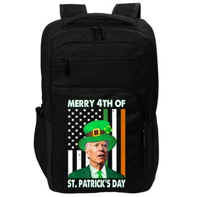 Merry 4th Of St Patrick's Day Confused Joe Biden Funny Impact Tech Backpack