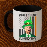 Merry 4th Of St Patrick's Day Confused Joe Biden Funny Mug