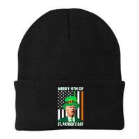Merry 4th Of St Patrick's Day Confused Joe Biden Funny Beanie