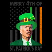 Merry 4th Of St Patrick's Day Confused Joe Biden Funny 16oz Travel Tumbler