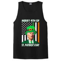 Merry 4th Of St Patrick's Day Confused Joe Biden Funny PosiCharge Competitor Tank