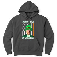 Merry 4th Of St Patrick's Day Confused Joe Biden Funny Hoodie