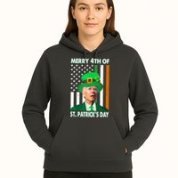 Merry 4th Of St Patrick's Day Confused Joe Biden Funny Hoodie