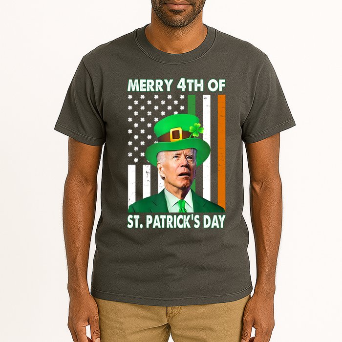 Merry 4th Of St Patrick's Day Confused Joe Biden Funny Tall T-Shirt