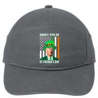 Merry 4th Of St Patrick's Day Confused Joe Biden Funny 7-Panel Snapback Hat