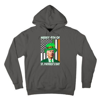 Merry 4th Of St Patrick's Day Confused Joe Biden Funny Tall Hoodie