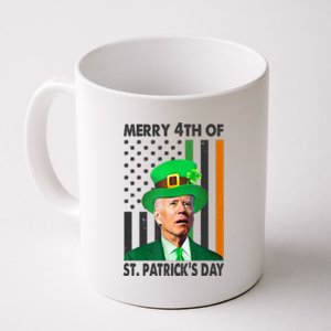 Merry 4th Of St Patrick's Day Confused Joe Biden Funny Coffee Mug