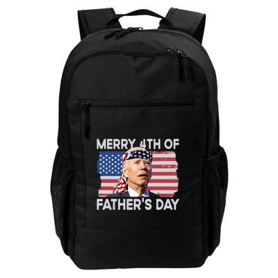 Merry 4th Of FatherS Day Confused Biden 4th Of July Gift Backpack