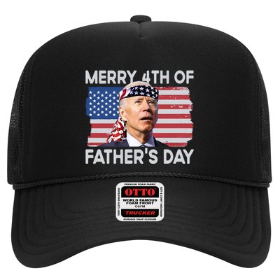 Merry 4th Of FatherS Day Confused Biden 4th Of July Gift Trucker Hat