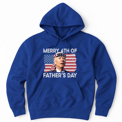 Merry 4th Of FatherS Day Confused Biden 4th Of July Gift Hoodie