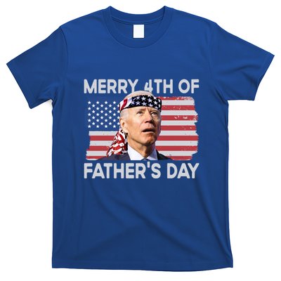 Merry 4th Of FatherS Day Confused Biden 4th Of July Gift T-Shirt