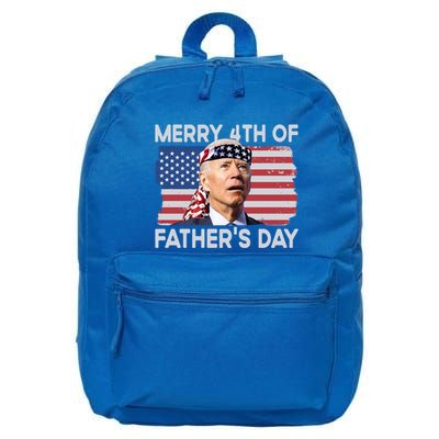 Merry 4th Of FatherS Day Confused Biden 4th Of July Gift 16 in Basic Backpack