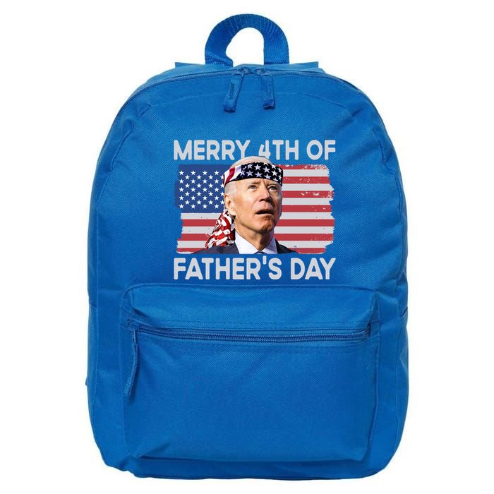 Merry 4th Of FatherS Day Confused Biden 4th Of July Gift 16 in Basic Backpack