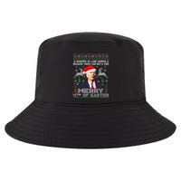 Merry 4th Of Easter Funny Biden Ugly Christmas Sweater   Cool Comfort Performance Bucket Hat