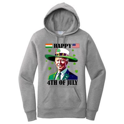 Merry 4th Of Easter Funny Joe Biden St Patricks Day Confused Women's Pullover Hoodie