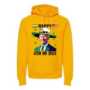 Merry 4th Of Easter Funny Joe Biden St Patricks Day Confused Premium Hoodie