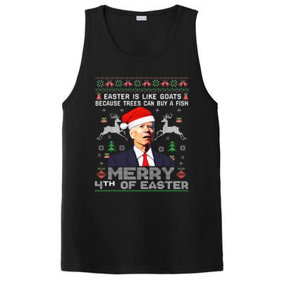 Merry 4th Of Easter Funny Biden Ugly Christmas Sweater PosiCharge Competitor Tank