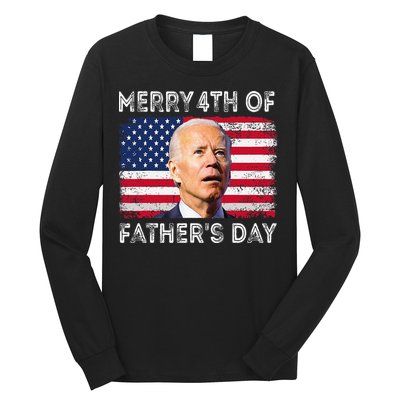 Merry 4th of July Father's Day 4th of July Long Sleeve Shirt